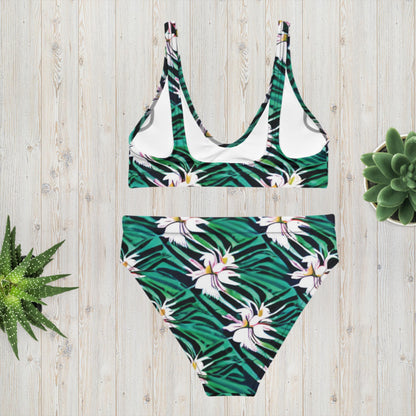 Recycled high-waisted bikini