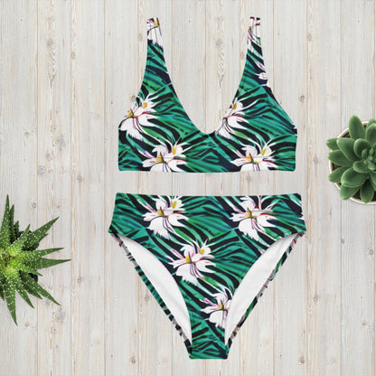 Recycled high-waisted bikini