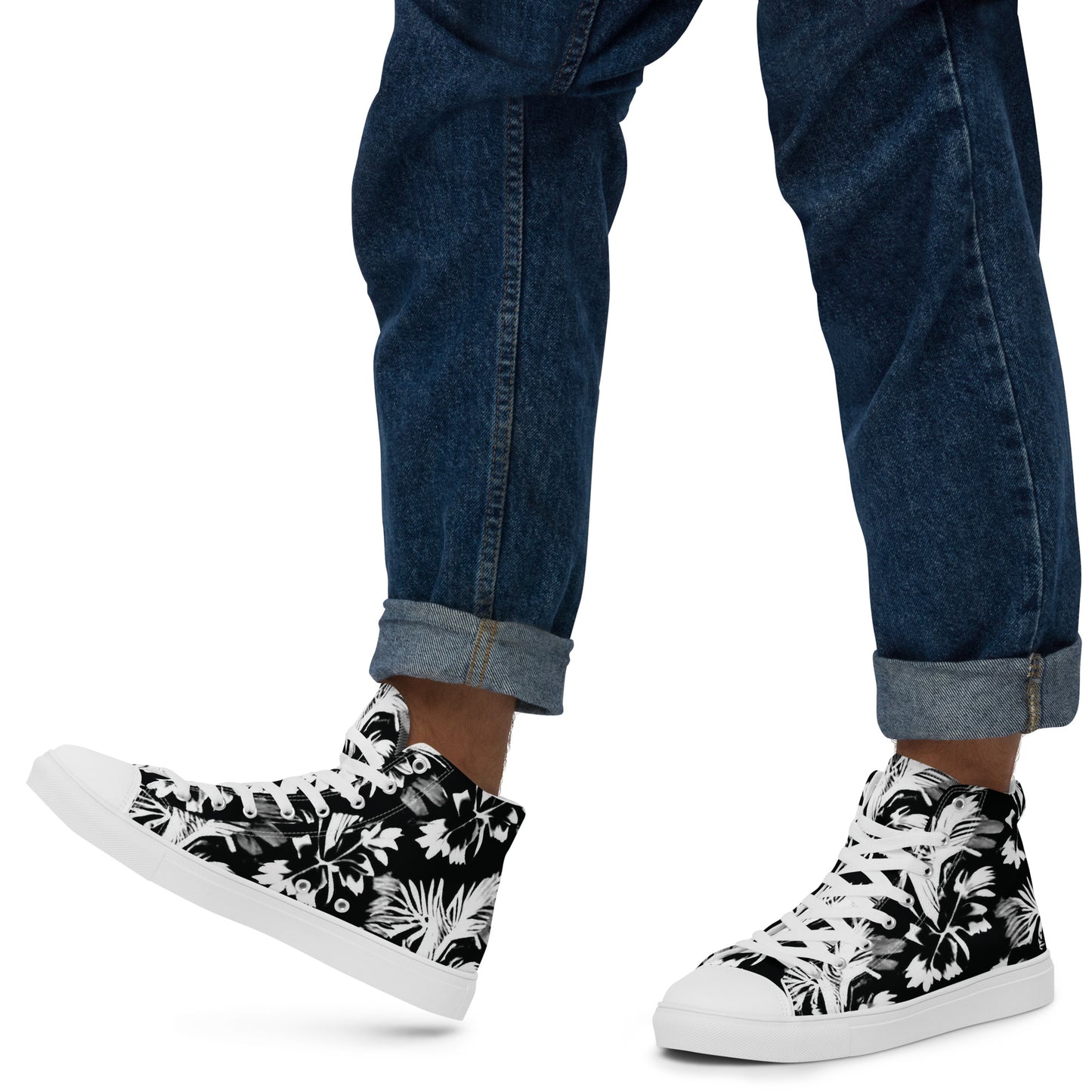 Men’s high top canvas shoes