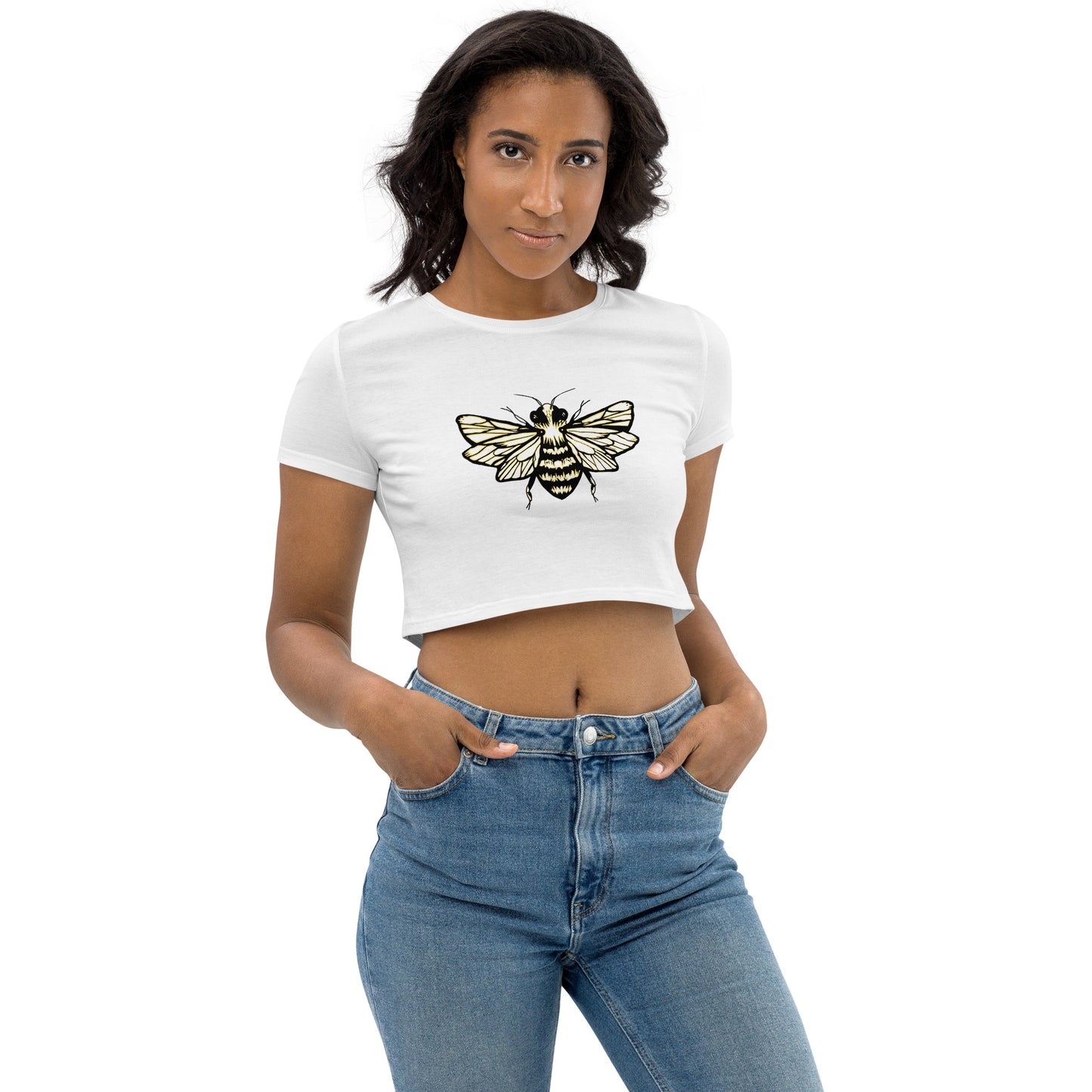 Organic bee Crop Top