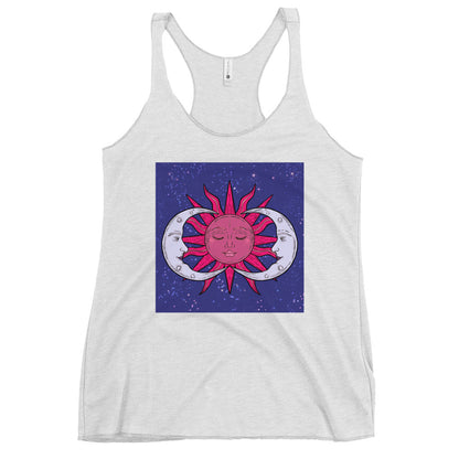 Sun and moon Women's Racerback Tank