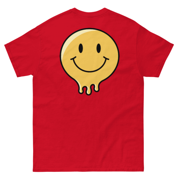custom printed t-shirt. Great for adding logo Back view